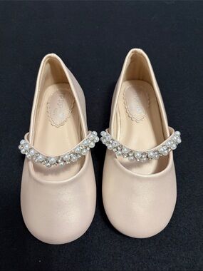 Tip Top Kids Nude Pink Toddler Mary Jane Ballet Flat Size 8
